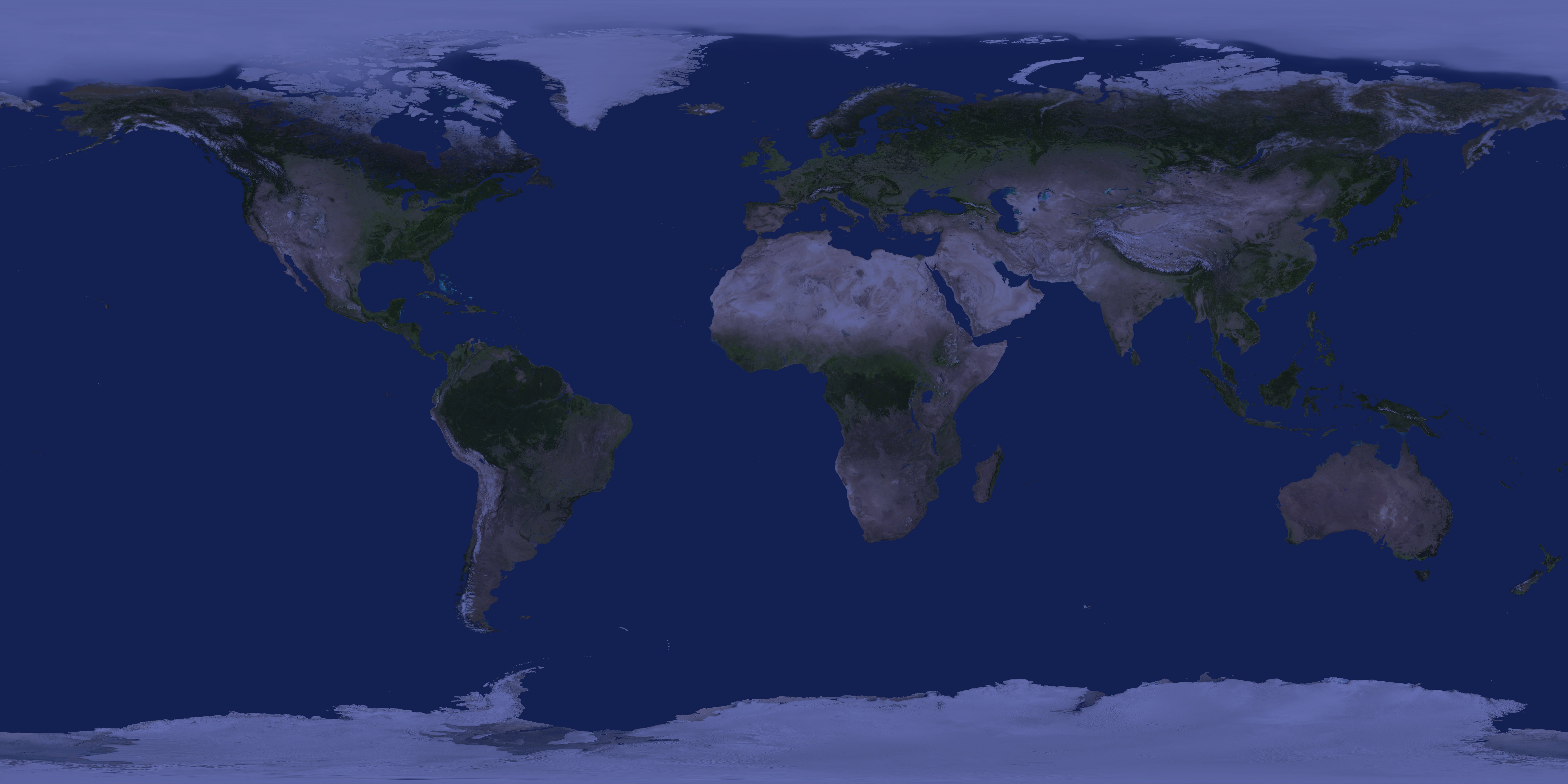 Earth at night